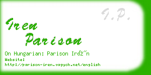 iren parison business card